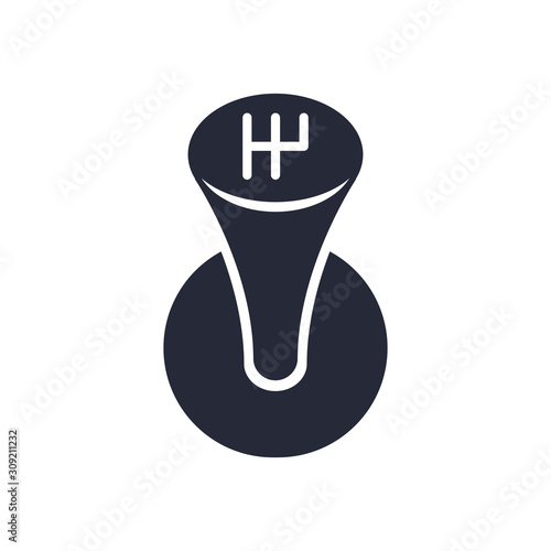 car gear lever assembly piece flat icon