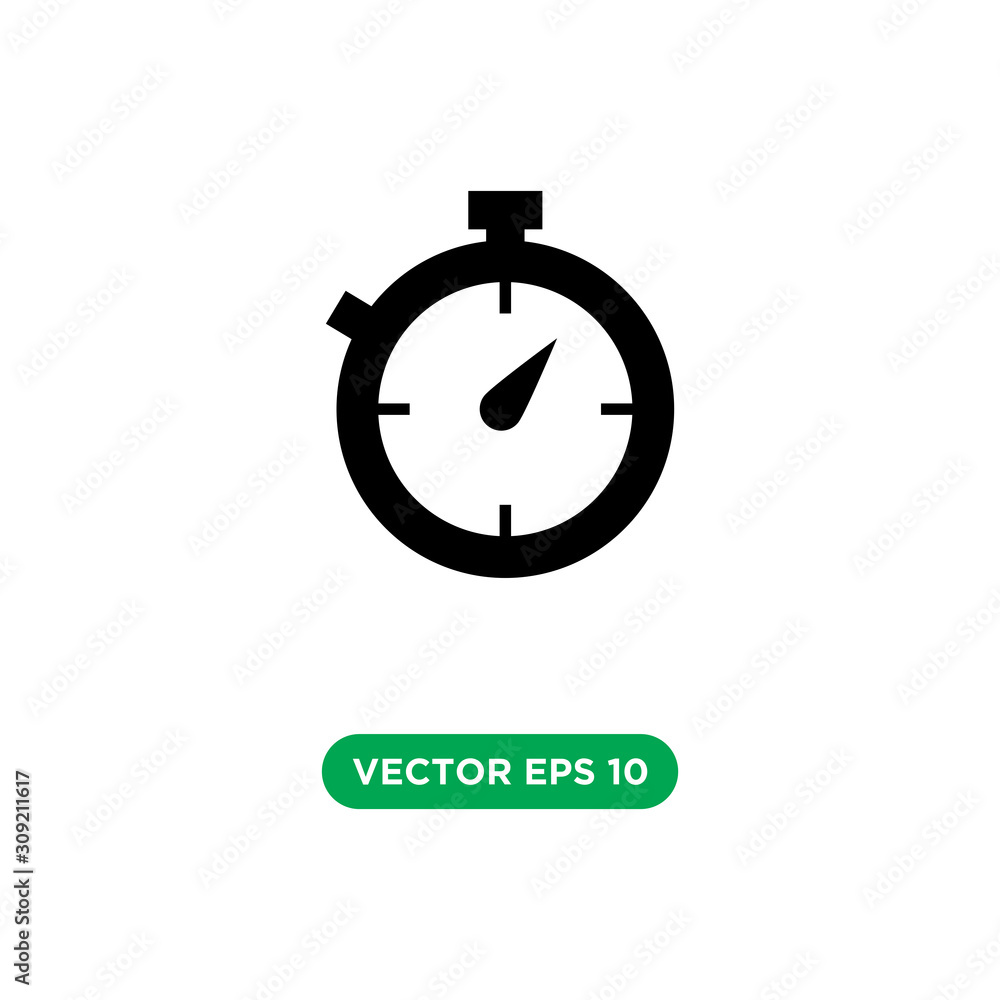 time stopwatch vector icon design concept time stopwatch vector icon design concept