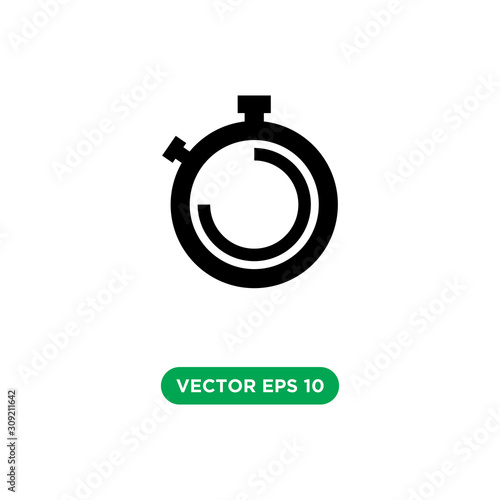 time stopwatch vector icon design concept