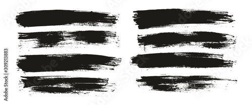 Flat Paint Brush Thin Full Background High Detail Abstract Vector Background Set 