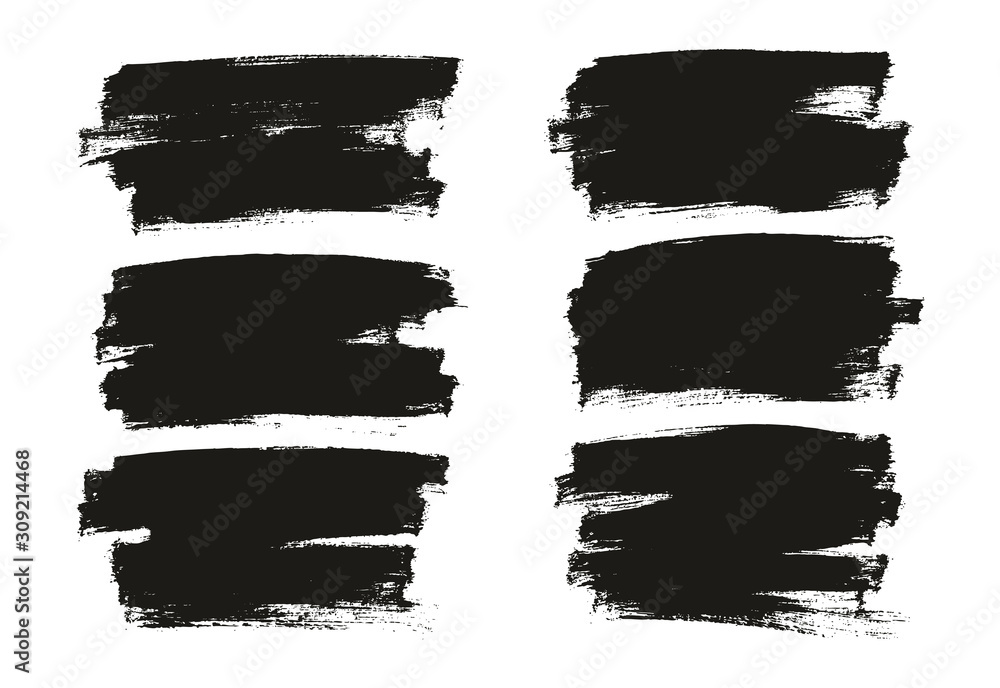 Flat Paint Brush Thin Full Background High Detail Abstract Vector Background Set Flat Paint Brush Thin Full Background High Detail Abstract Vector Background Set