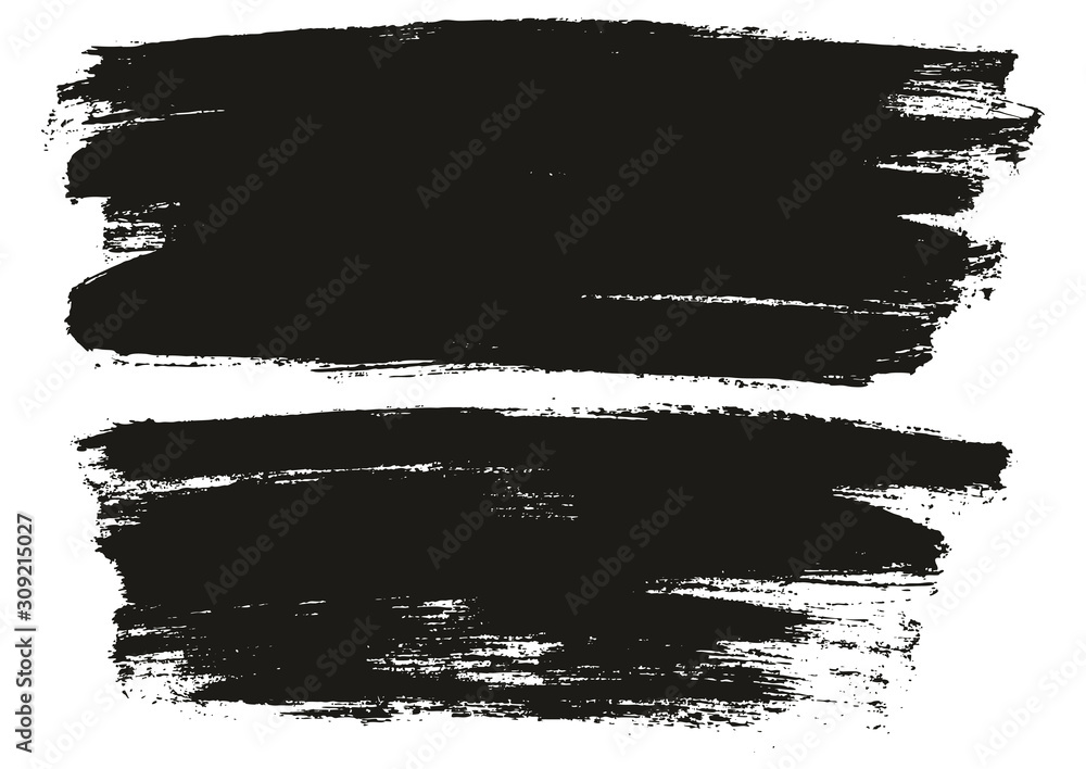 Fototapeta premium Flat Paint Brush Thin Full Background High Detail Abstract Vector Background Set 
