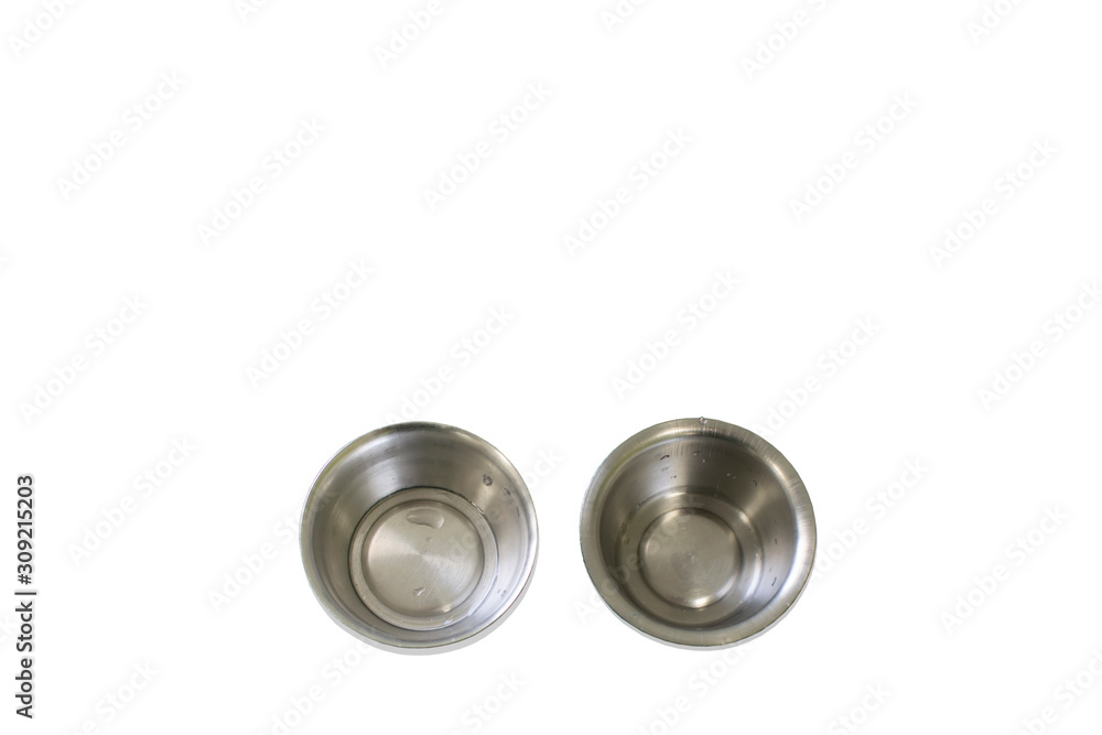 2 small stainless steel cups are medical equipment. For putting various reagents For example, saline solution 2 small stainless steel cups are medical equipment. For putting various reagents For example, saline solution