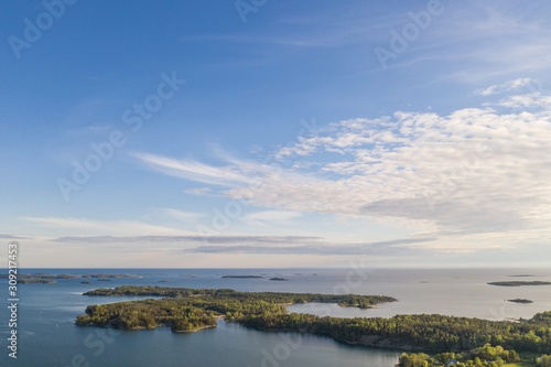 Mariehamn  Aland Islands  as seen from above