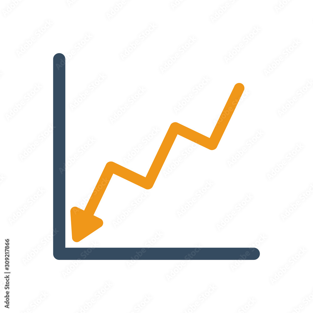 financial statistics graphic isolated icon financial statistics graphic isolated icon