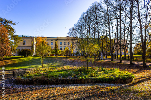 Photography Park around the back of The Royal Palace in Oslo, Norway