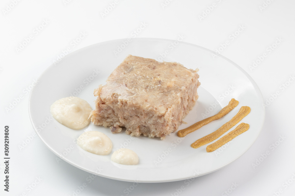 Jellied with horseradish and mustard Jellied with horseradish and mustard
