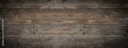 old brown rustic dark weathered wooden texture - wood background panorama banner long