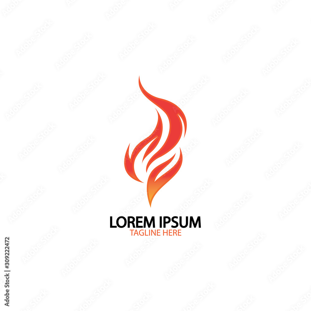 fire flame logo icon vector design template fire flame logo icon vector design template