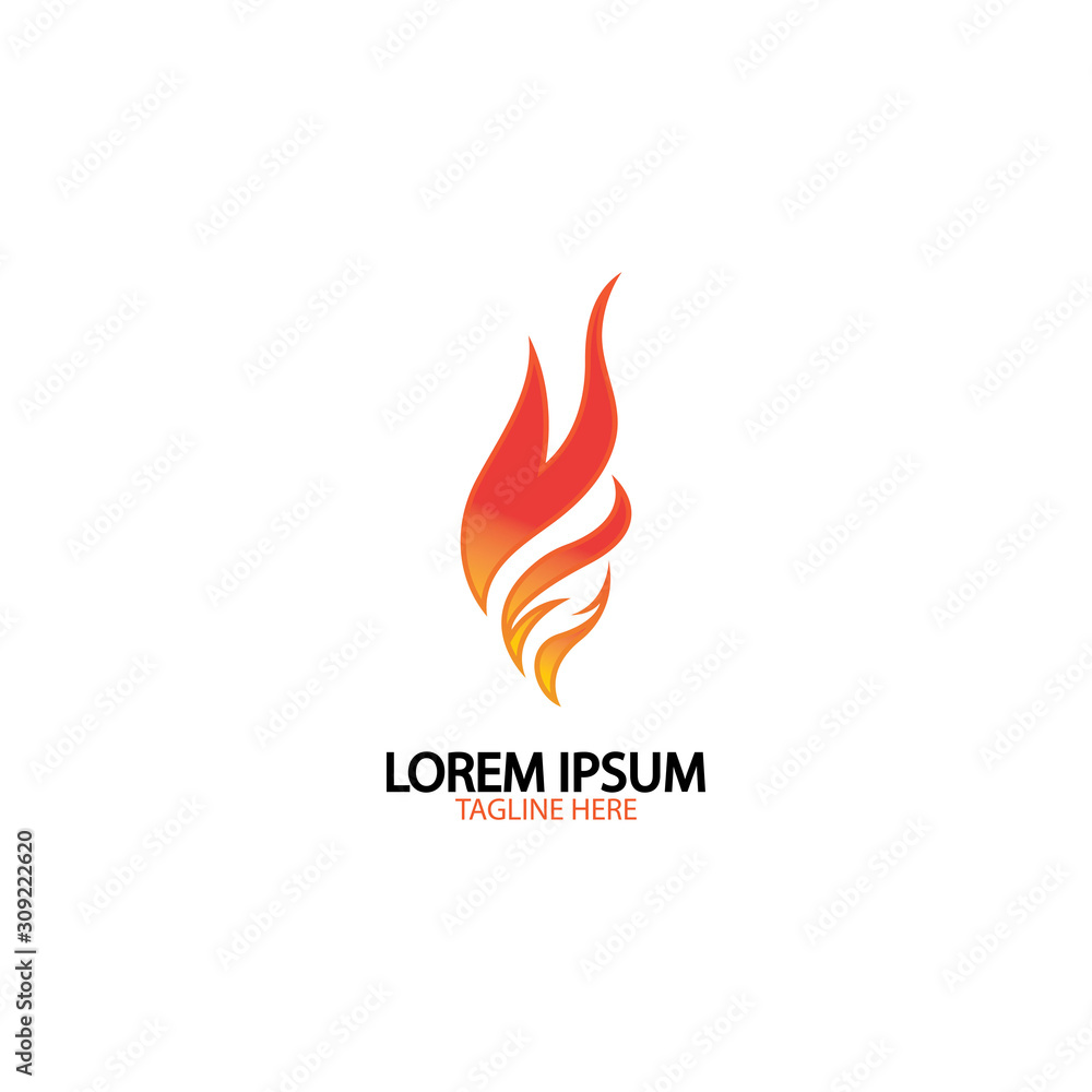 fire flame logo icon vector design template fire flame logo icon vector design template