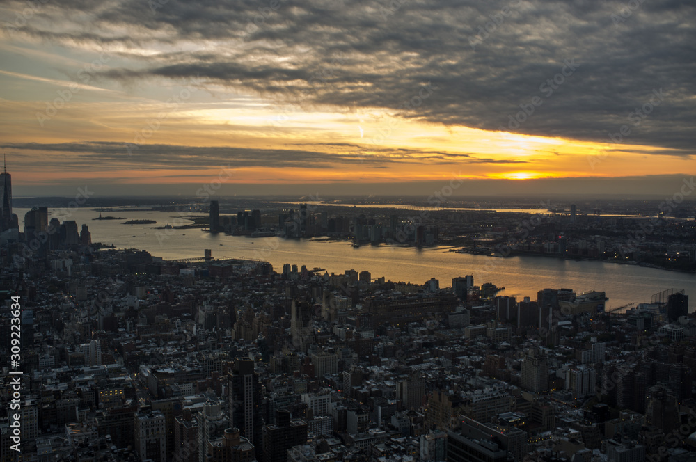 Manhatten New York City skyline