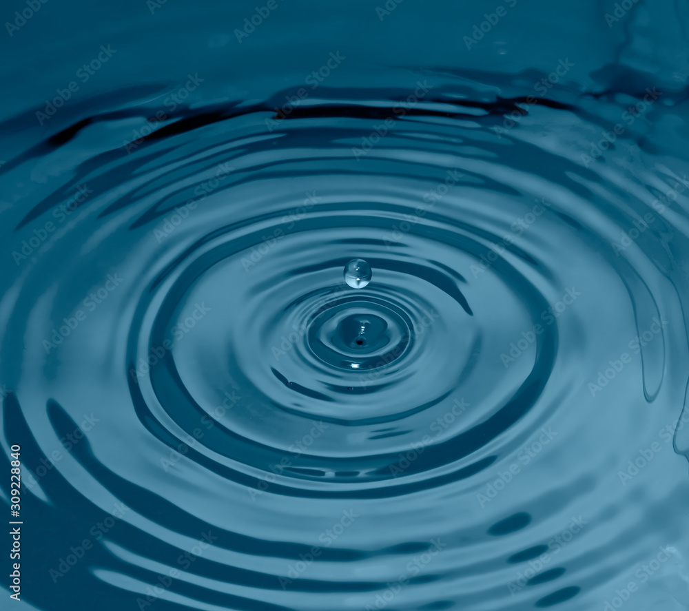Surface of the soft water and Water Drop Surface of the soft water and Water Drop