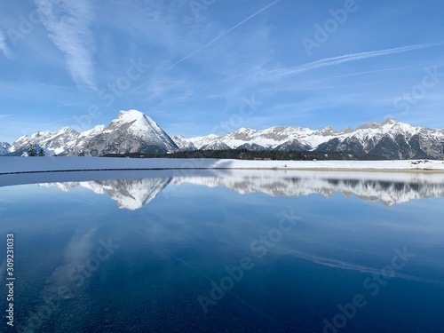  Gschwandtkopf lake in the Austrian alps