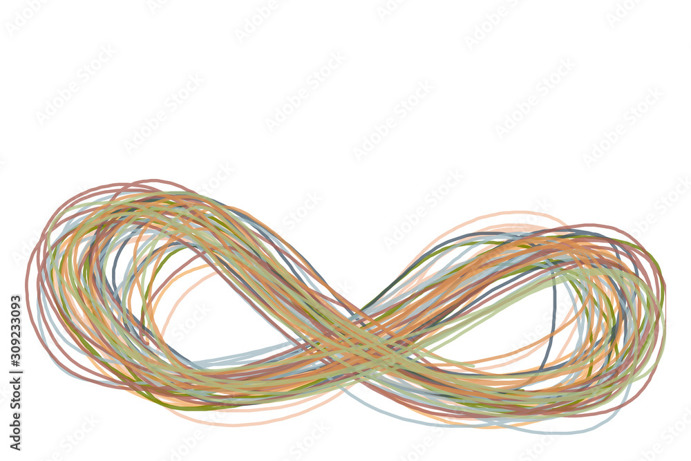 Infinity sign with earth tone color. Concepts of saving the earth to infinity. Infinity sign with earth tone color. Concepts of saving the earth to infinity.