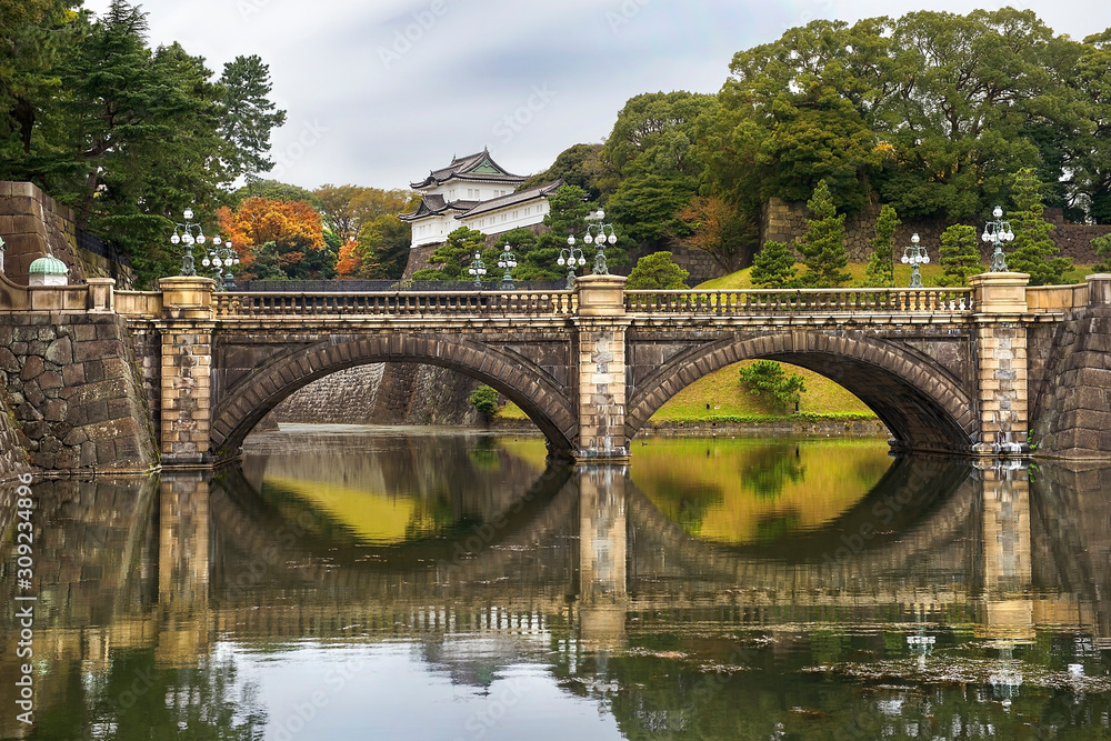 Seimon stonebridge to the Imperial Palace in Tokyo, Japan Seimon stonebridge to the Imperial Palace in Tokyo, Japan