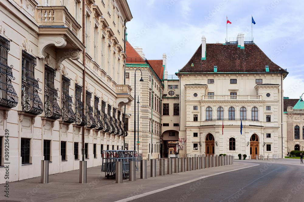 Austrian Federal Chancellery Bundeskanzleramt in Vienna in Austria