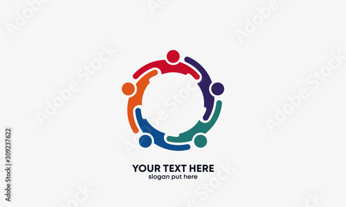 Global Community Logo Icon Elements Template. Community human Logo template vector. Community health care. Abstract Community logo - vector