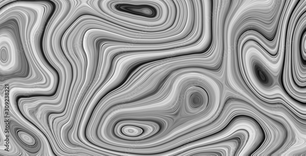 The texture of black and white marble for a pattern of packaging in a modern style. Beautiful drawing with the divorces and wavy lines in gray tones for wallpapers and screensaver. The texture of black and white marble for a pattern of packaging in a modern style. Beautiful drawing with the divorces and wavy lines in gray tones for wallpapers and screensaver.