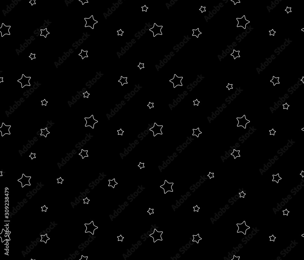 Seamless pattern with stars. isolated on black background Seamless pattern with stars. isolated on black background