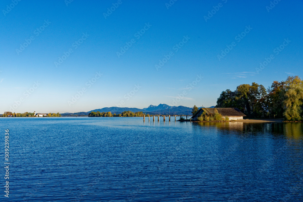 Obraz premium Idylle am Chiemsee
