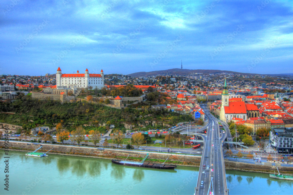 The city of Bratislava, Slovakia