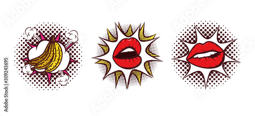 Isolated fashion style icon set vector design