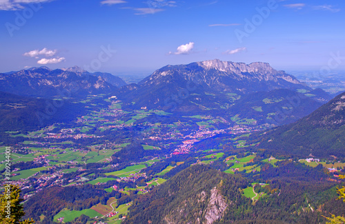 Alps of Bavaria, Germany. Berchtesgaden, aerial view © Ioan Panaite