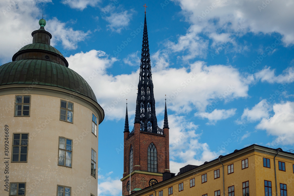 Riddarholm Church (Riddarholmskyrkan) in Stockholm, Sweden