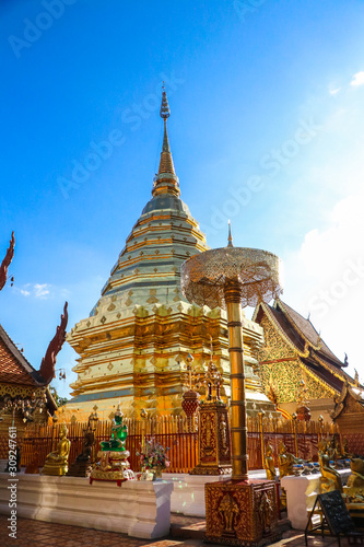 Wat Phrathat Doi Suthep is a popular tourist attraction of Chiang Mai.  K