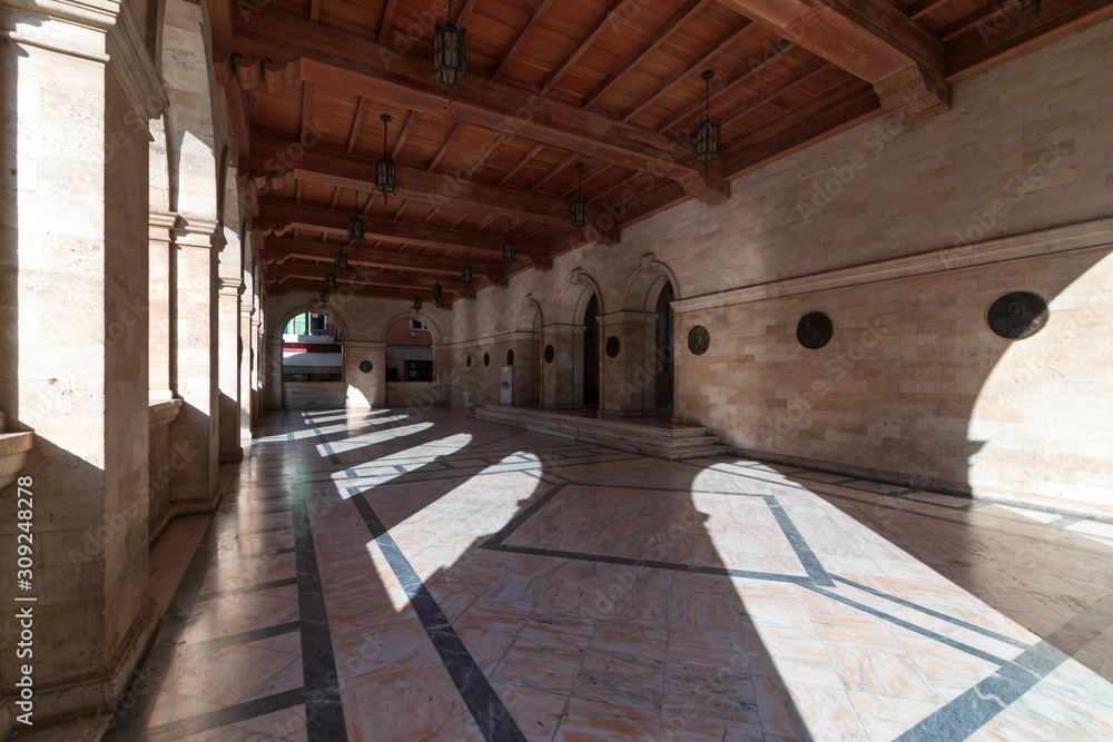 interior of the town hall in Heraklion, Crete, Greece
