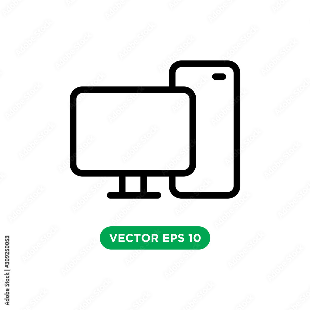 computer technology icon vector template design concept computer technology icon vector template design concept