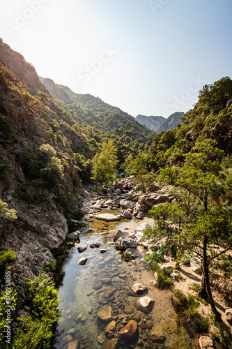 Ruisseau de Aitone, Gorges de Spelunca, Ota, Corsica, France photo