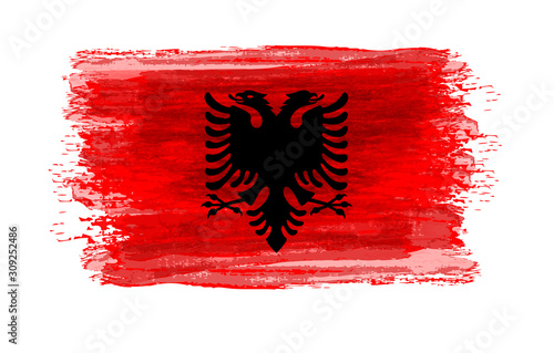 Grunge Albania flag