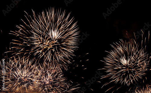 Nice fireworks with dark sky