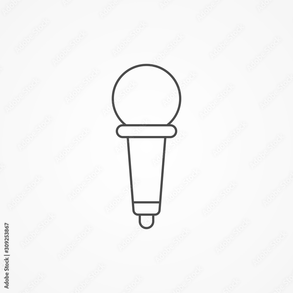 Microphone vector icon sign symbol Microphone vector icon sign symbol