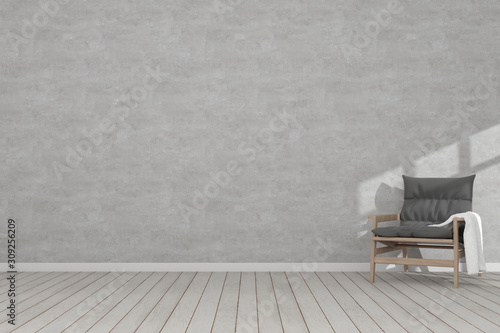 Fotografija Interior wall of mock up living room