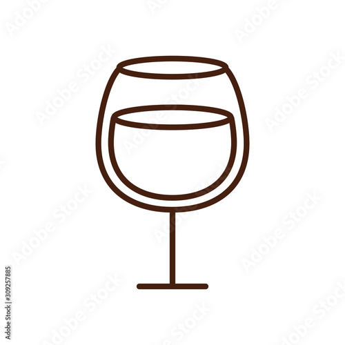 wine cup drink isolated icon