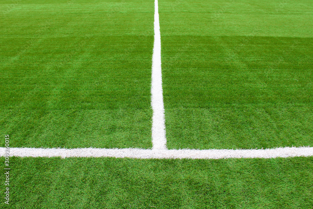 Artificial football field. Background. Texture.