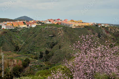 Landscape of the interior of the island of Gran Canaria, Canary Islands