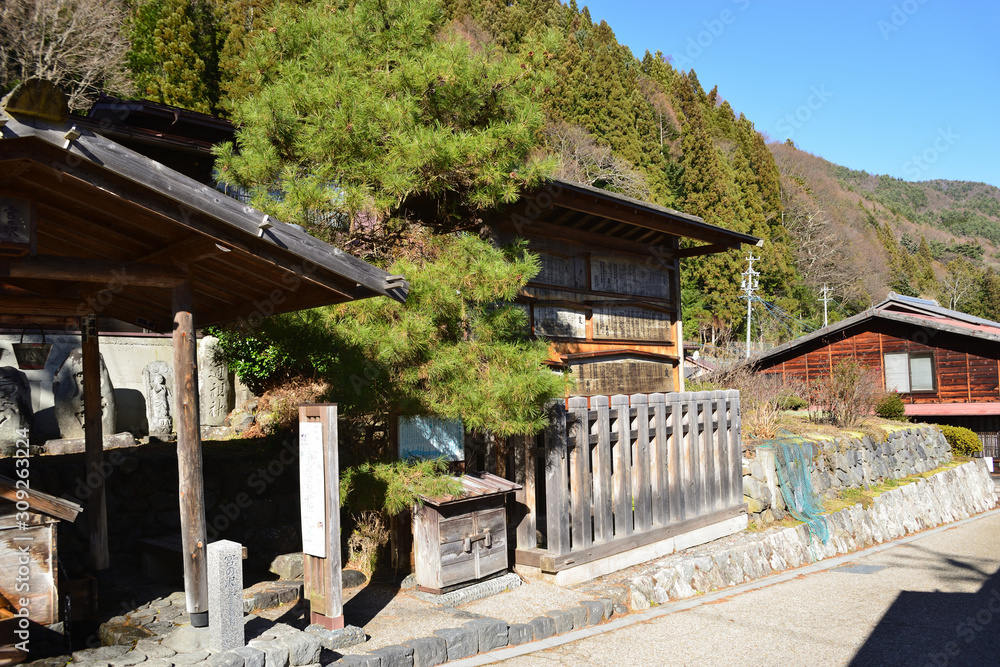 奈良井宿　高札場