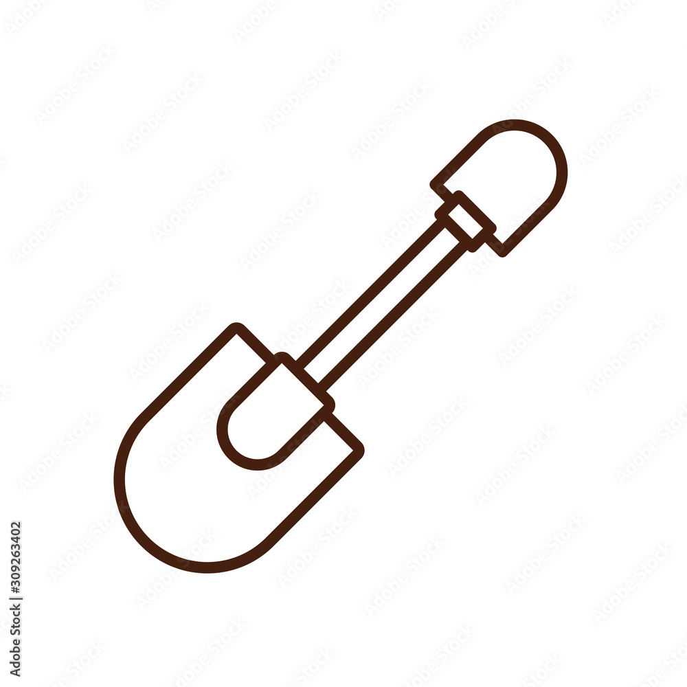 shovel gardening tool isolated icon shovel gardening tool isolated icon