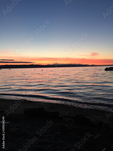 Sunset on the Sound