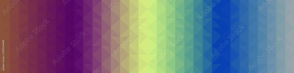 Naklejka premium Classic Blue Abstract trianglify Generative Art background illustration