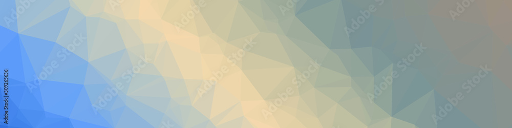 Fototapeta premium Classic Blue Abstract trianglify Generative Art background illustration
