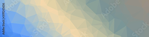 Classic Blue Abstract trianglify Generative Art background illustration