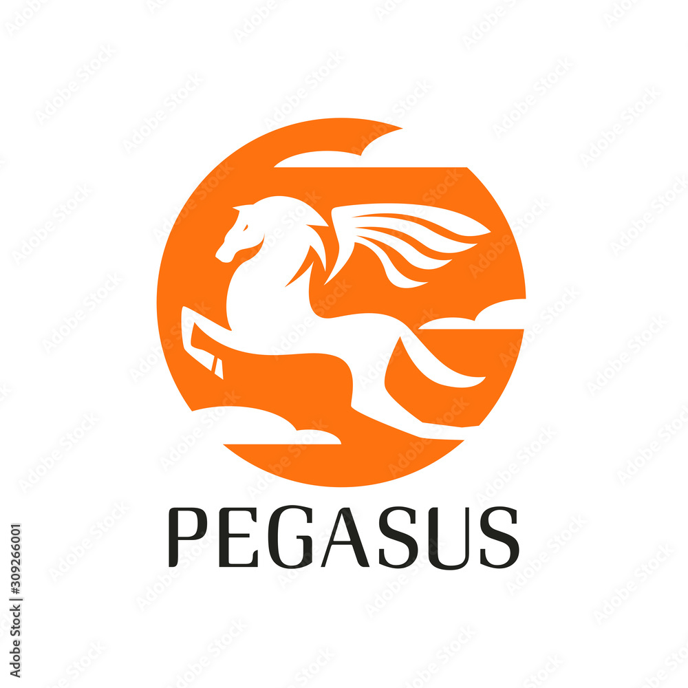 Pegasus Vector Logo Template creative graphic design Pegasus Vector Logo Template creative graphic design