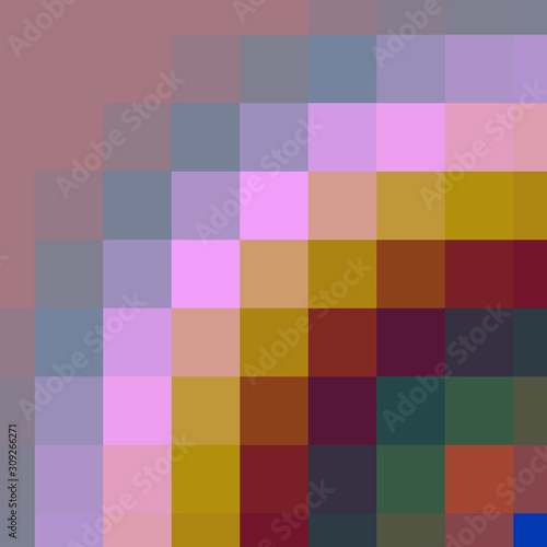 Classic Blue Abstract trianglify Generative Art background illustration