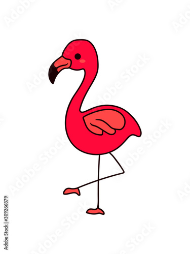 Süßer Flamingo Design reihe