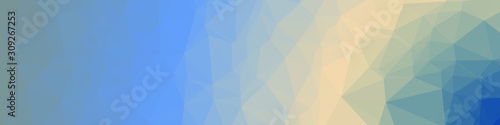 Classic Blue Abstract trianglify Generative Art background illustration