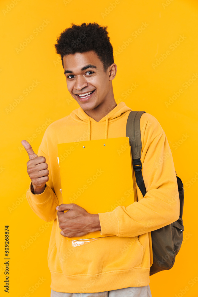 Portrait of a happy young african teenager boy standing Portrait of a happy young african teenager boy standing